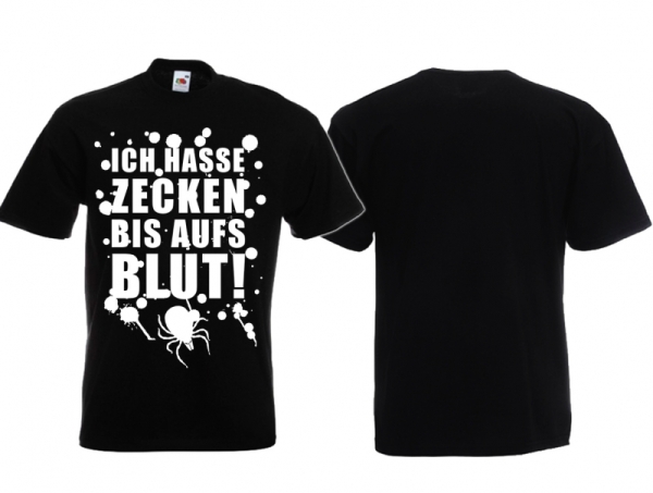 Frauen T-Shirt - Ich hasse Zecken bis auf´s Blut