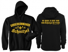 Kapuzenpullover - Sonderkommando Schnitzel - schwarz/gold