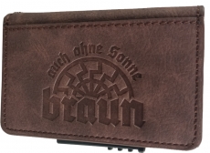 Kreditkarten - Etui - Auch ohne Sonne braun