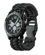 Armbanduhr - PARACORD - SCHWARZ