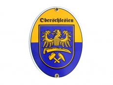 Emailleschild - Oberschlesien