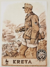 Poster - Kunstdruck - Gebirgsjäger Kreta