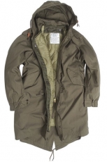 US SHELL KAPUZENPARKA - M51 - mit Futter - oliv