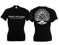 Frauen T-Shirt - Aryan Valkyrie - Vegvisir - schwarz/weiß