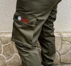 Frauen Hose - Army Pants - bestickt - OLIV