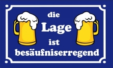 Fahne - Bier - die Lage ist besäufniserregend (235)