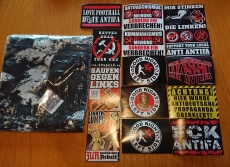 +++AKTUELL AUSVERKAUFT+++ Aktivisten Paket - FCK ANTIFA - 300 Stück + Fahne FCK ANTFIA