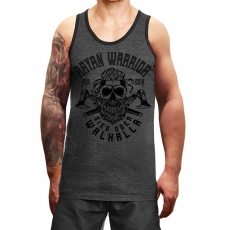 Muskelshirt/Tank Top - Used Look - Aryan Warrior - heather charcoal +++RAUSVERKAUF+++