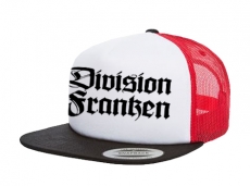 Cap Division Franken - 3-Tone - schwarz/weiß/rot - Trucker Cap