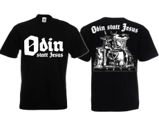 Frauen T-Shirt - Odin statt Jesus - Motiv 2 - schwarz