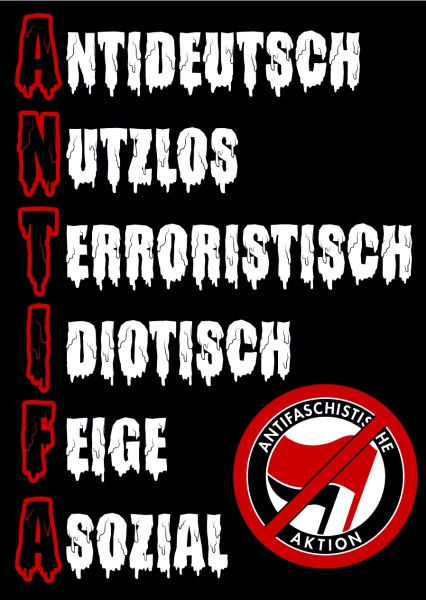 NUTZLOSE ANTIFA - Aufkleber Paket 10 Stück