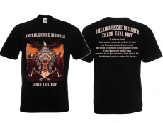 Frauen T-Shirt - Indianer - Amerikanische Indianer ehren Karl May - schwarz