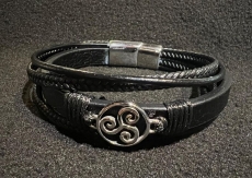 Armband - Triskel mit Edelstahl Klick Verschluss - 21cm