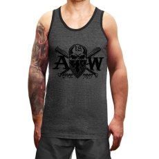 Muskelshirt/Tank Top - Used Look - Aryan Warrior - Motiv 2 - heather charcoal +++RAUSVERKAUF+++