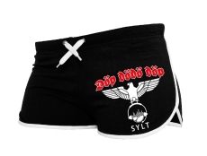 Frauen - Shorts Sylt - DJ Adler - Döp dödö Döp - schwarz