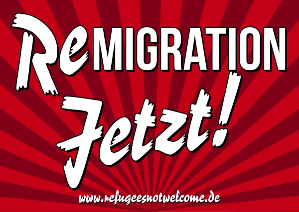 Remigration Jetzt! - Aufkleber Paket 100 Stück