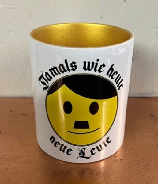 Tasse - gold - Damals wie Heute - Nette Leute