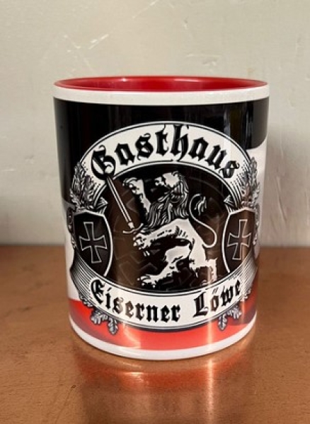 Tasse - rot - Gasthaus Eiserner Löwe - Motiv 2