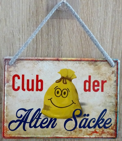 Hängeschild - Club der alten Säcke