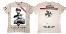 Premium Shirt - Helden für Deutschland - Michael Wittmann - weiß