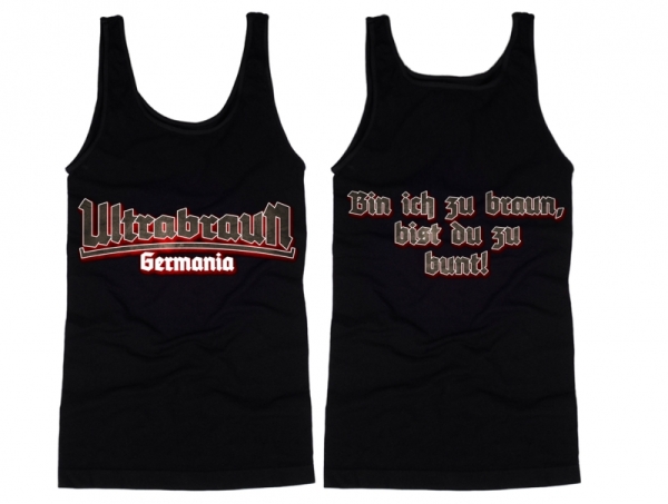 Muskelshirt/Tank Top - Ultrabraun - Premiumdruck