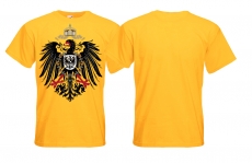 Frauen T-Shirt - alter Reichsadler - Motiv1 - gelb