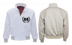 Harrington Jacke - bedruckt - weiß - 88