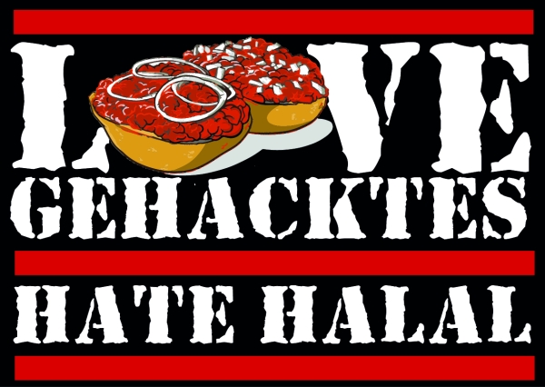 Love Gehacktes - Aufkleber Paket 100 Stück